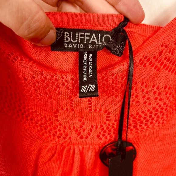 Buffalo cotton camisole top, M, coral, lace pattern Delicate Feminine Pretty - Picture 3 of 11